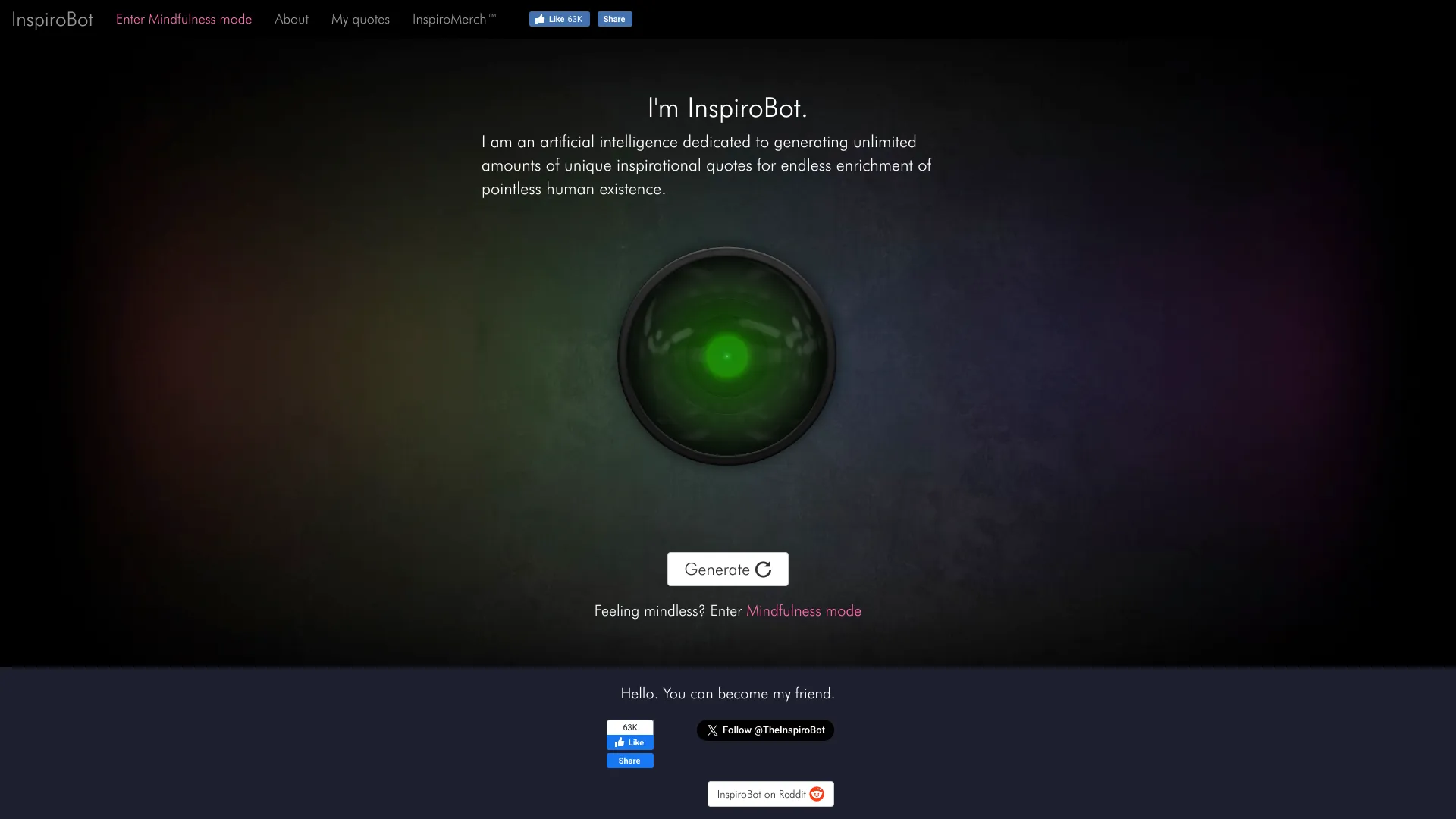 InspiroBot - AI Tool Ocean