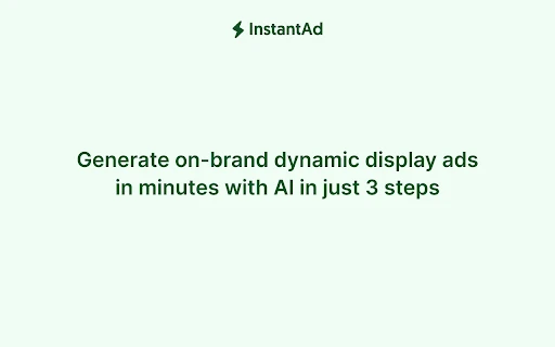 InstantAd - Chrome Extension - AI Tool Ocean