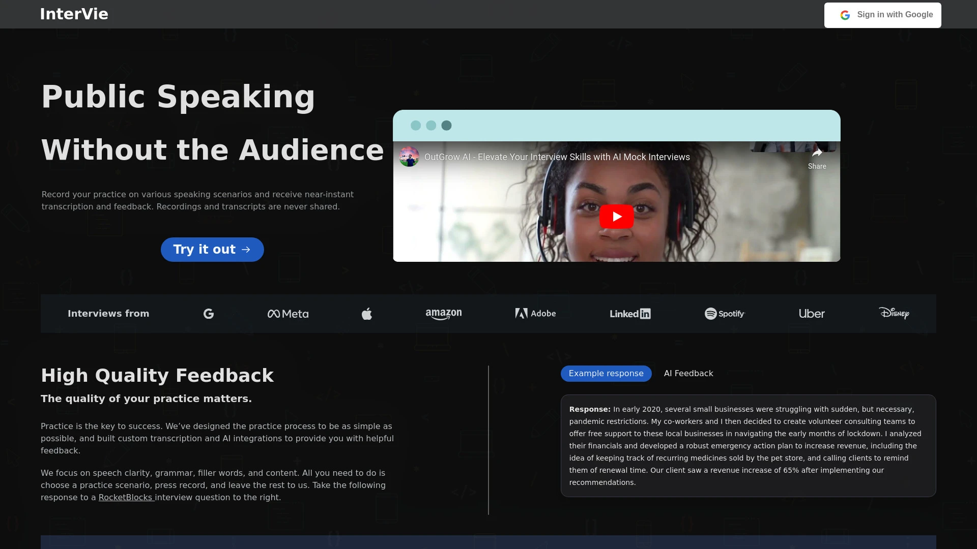InterVie - AI Tool Ocean