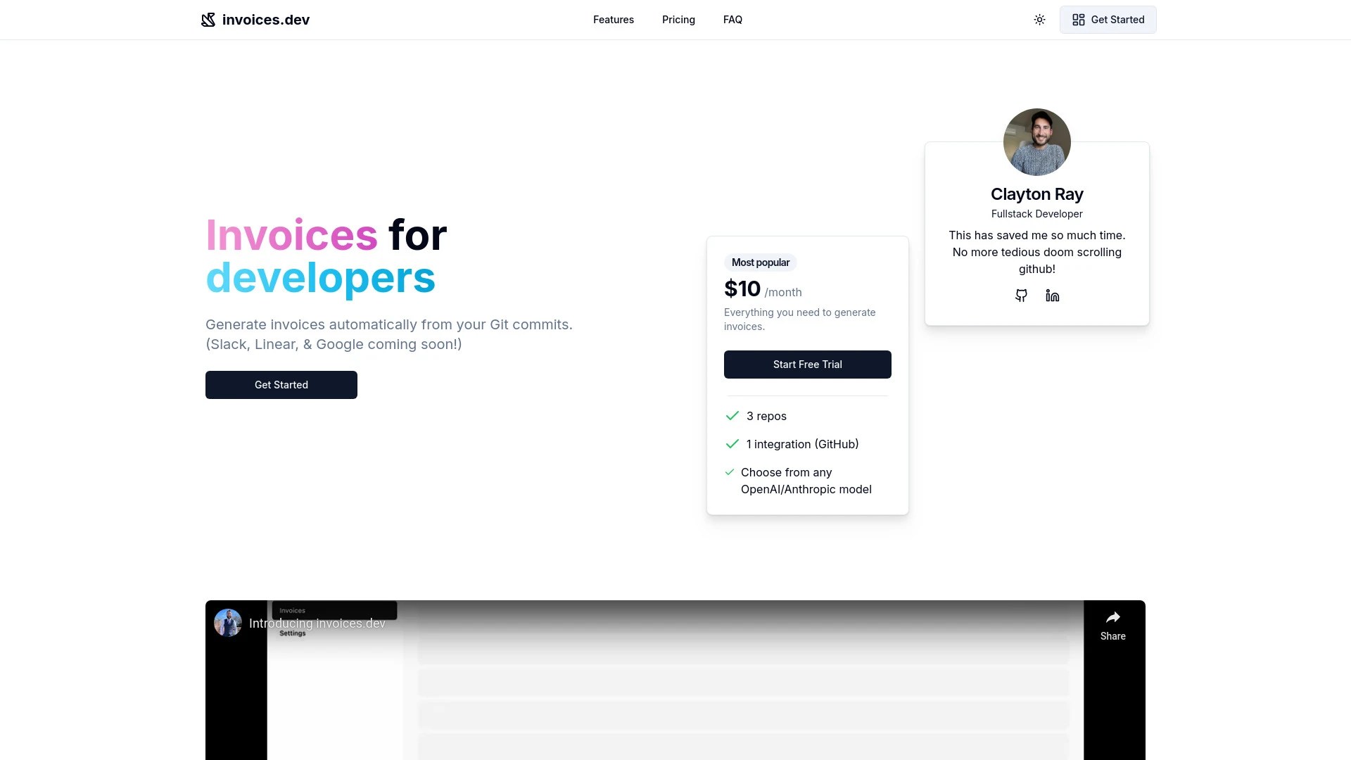 invoices.dev - AI Tool Ocean