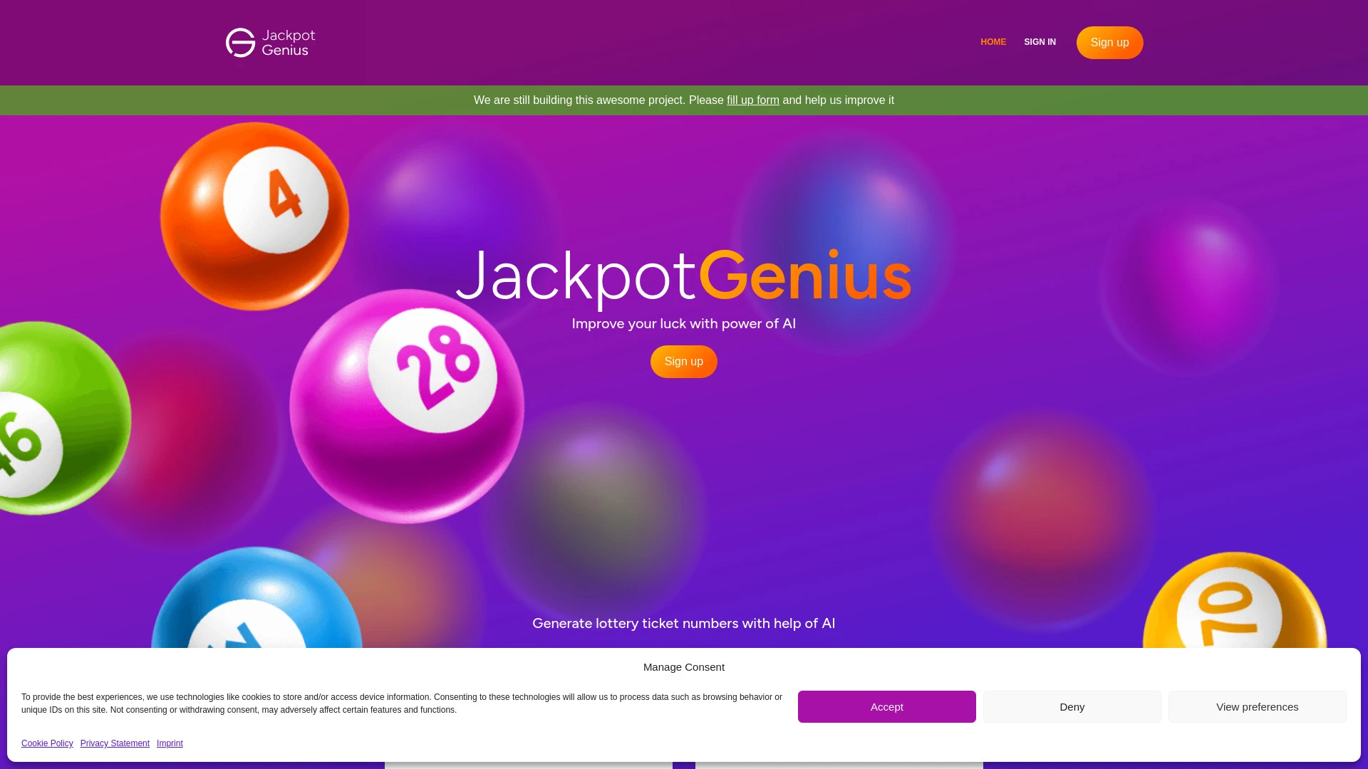 Jackpot Genius - AI Tool Ocean
