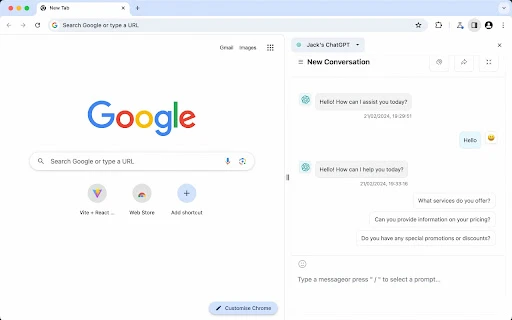 Jack's ChatGPT - Chrome Extension - AI Tool Ocean