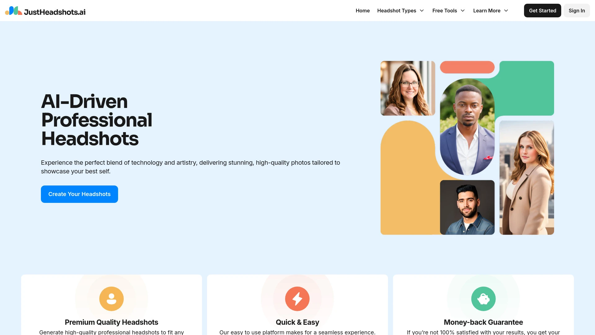 JustHeadshots.ai - AI Tool Ocean