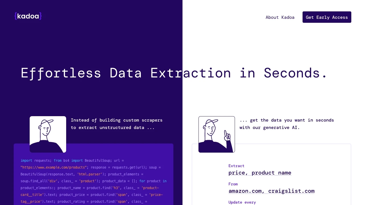 Kadoa - AI Tool Ocean