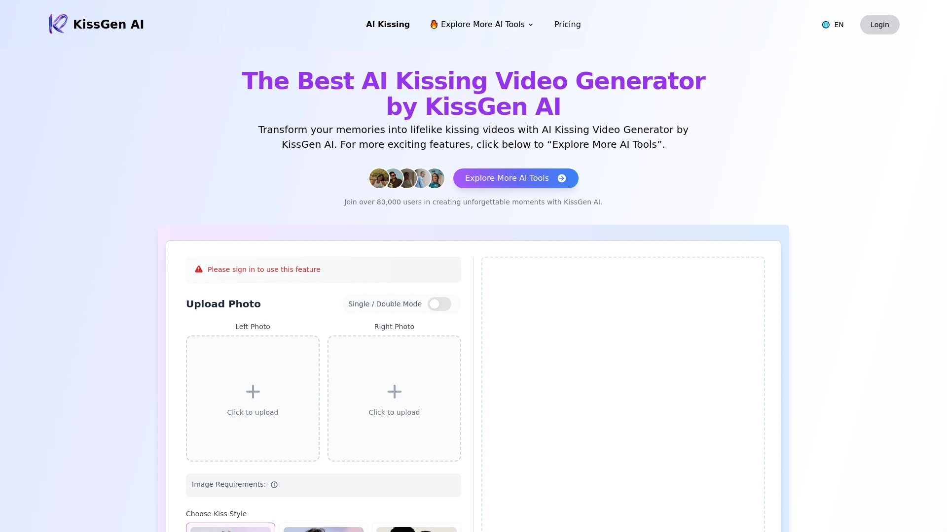 Kissgen AI - AI Tool Ocean