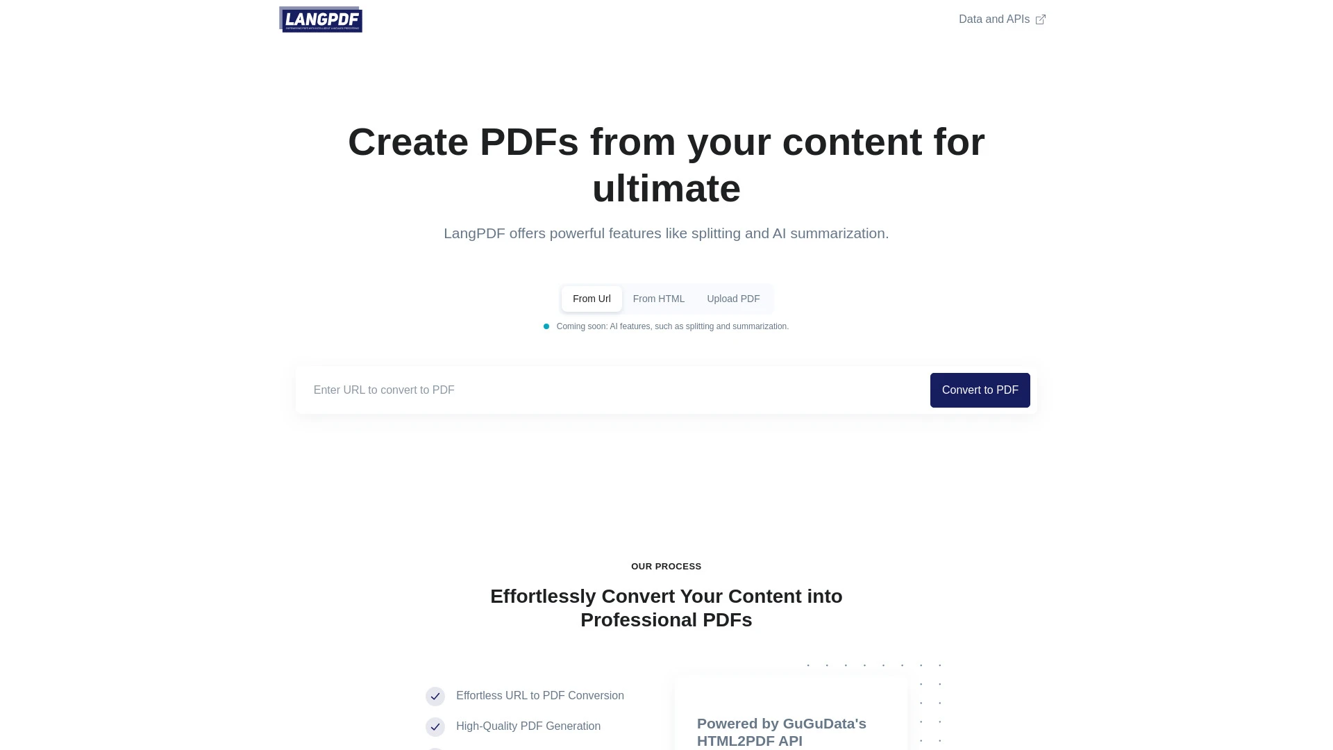 LangPDF - AI Tool Ocean