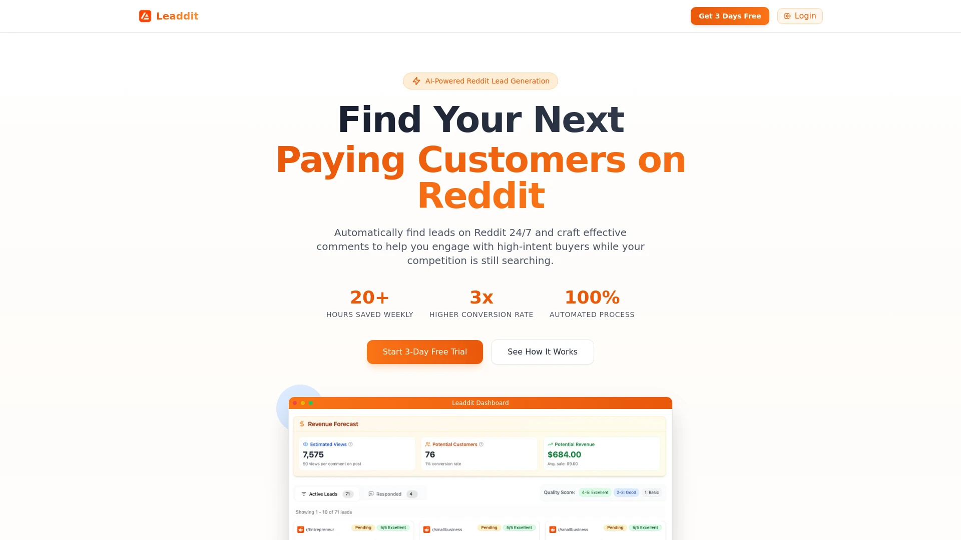 Leaddit - AI Tool Ocean