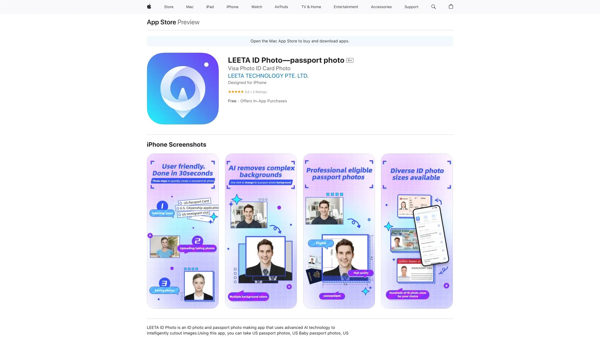 LEETA ID Photo - AI Tool Ocean