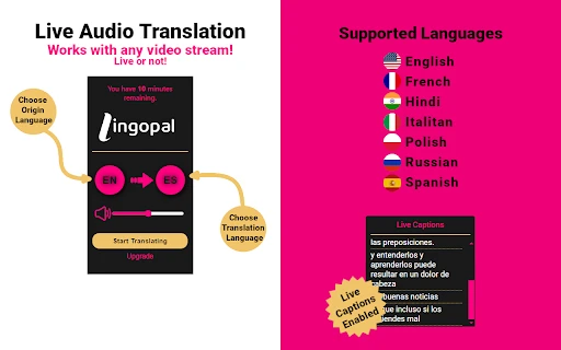 Lingopal Translate - Chrome Extension - AI Tool Ocean