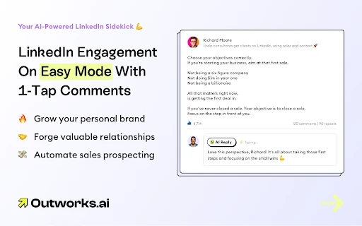 LinkedIn AI Comment Generator - Chrome Extension - AI Tool Ocean