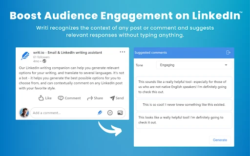 LinkedIn Content AI - Chrome Extension - AI Tool Ocean