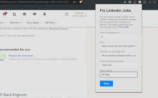 LinkedIn Job Description Summarizer - Chrome Extension - AI Tool Ocean