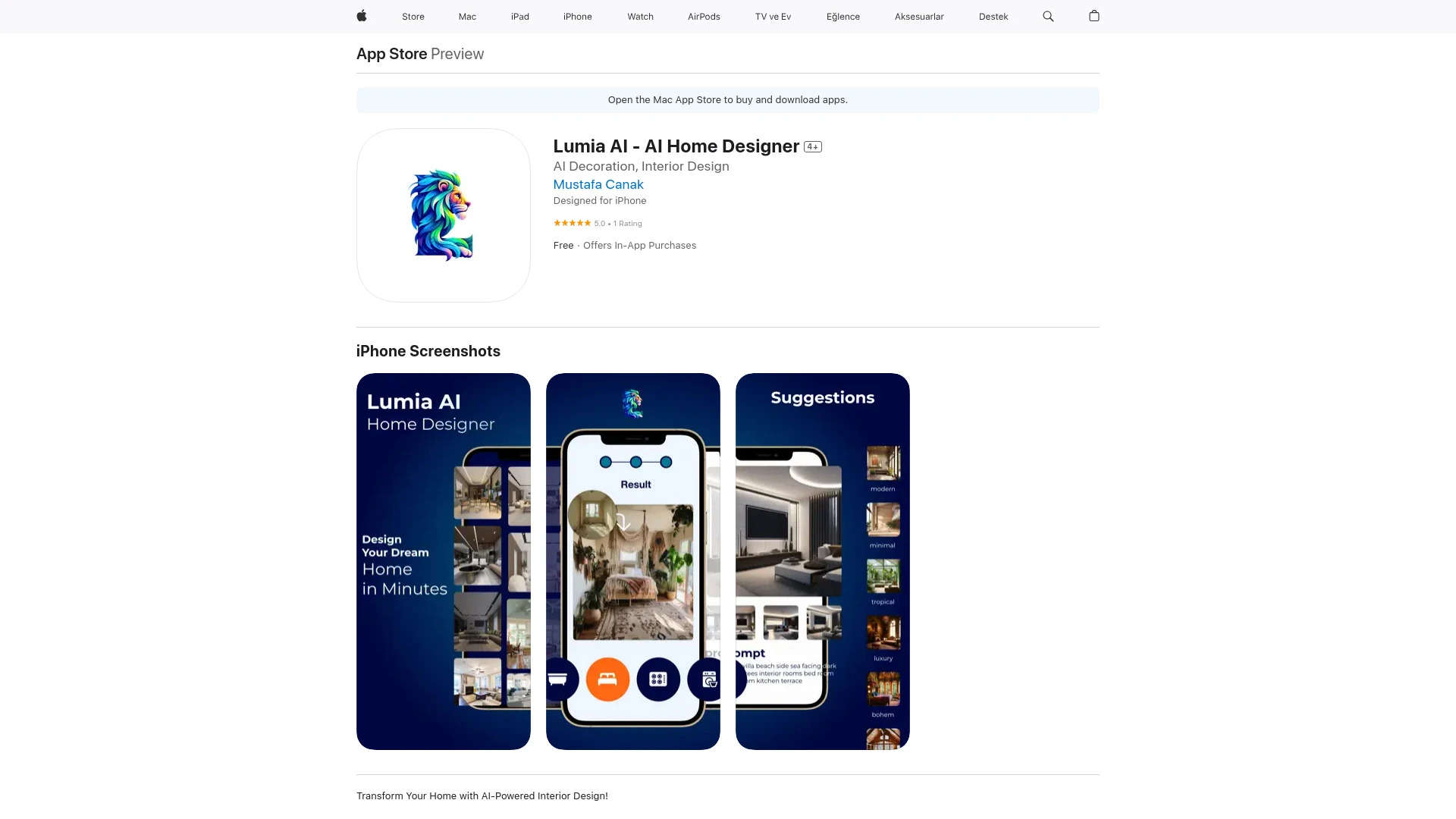 Lumia AI - AI Home Designer - AI Tool Ocean