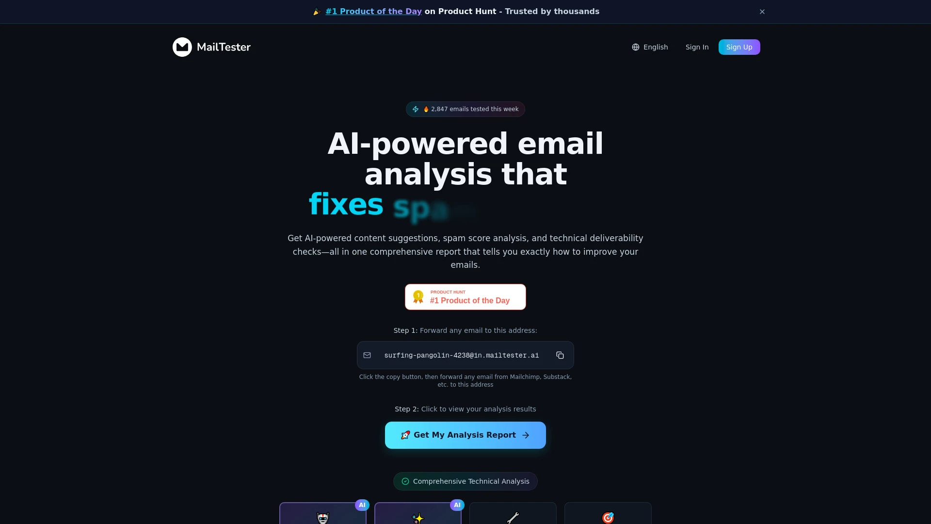 MailTester.ai - AI Tool Ocean