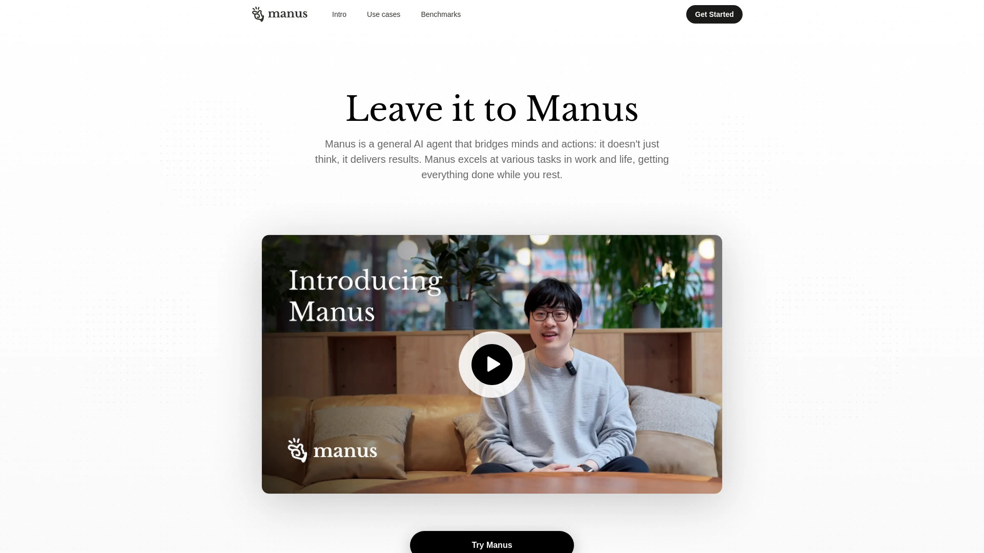 Manus - AI Tool Ocean