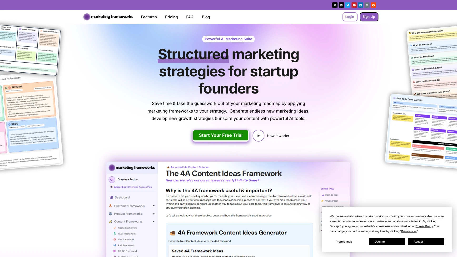 Marketing Frameworks - AI Tool Ocean