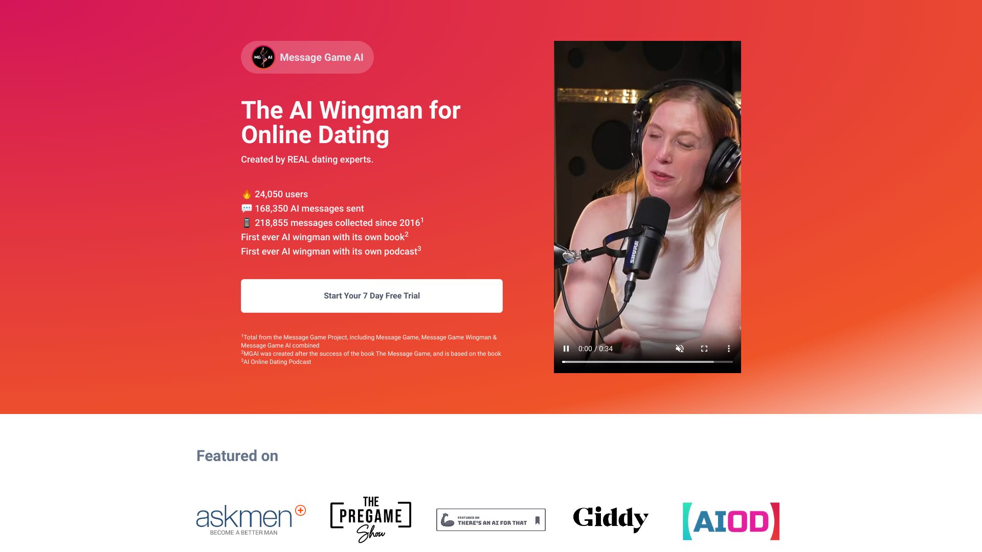 Message Game AI - AI Tool Ocean