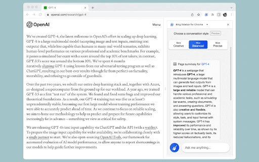 Microsoft Copilot in Chrome (via Extension) - Chrome Extension - AI Tool Ocean