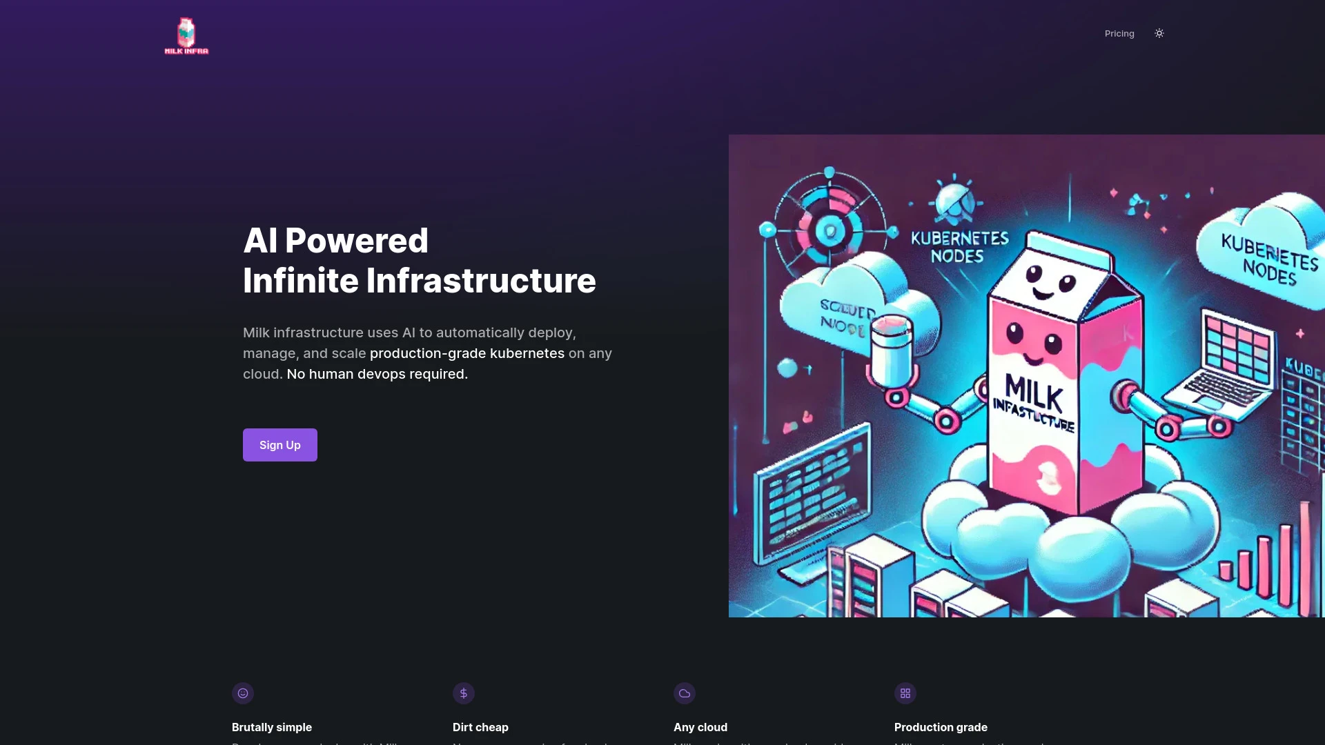 Milk Infrastructure - AI Tool Ocean
