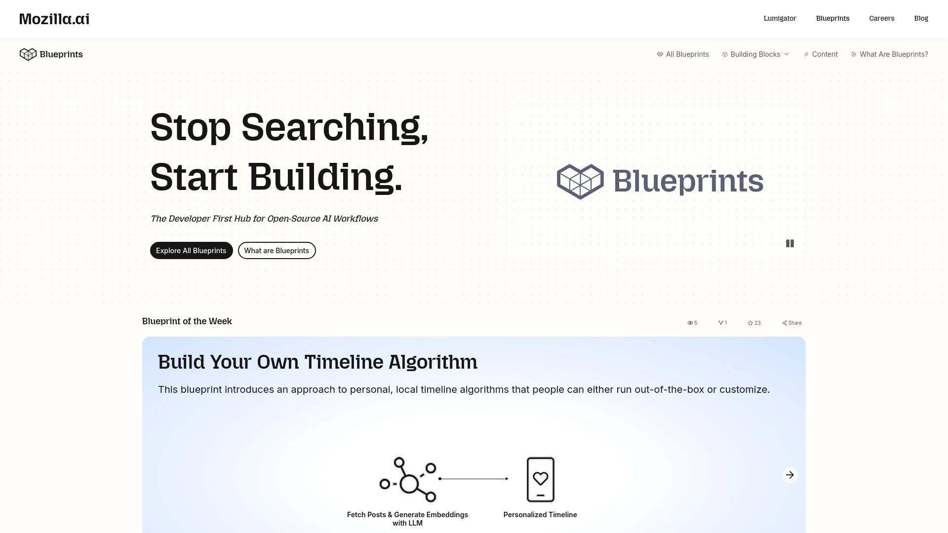 Mozilla.ai’s Blueprint Hub - AI Tool Ocean