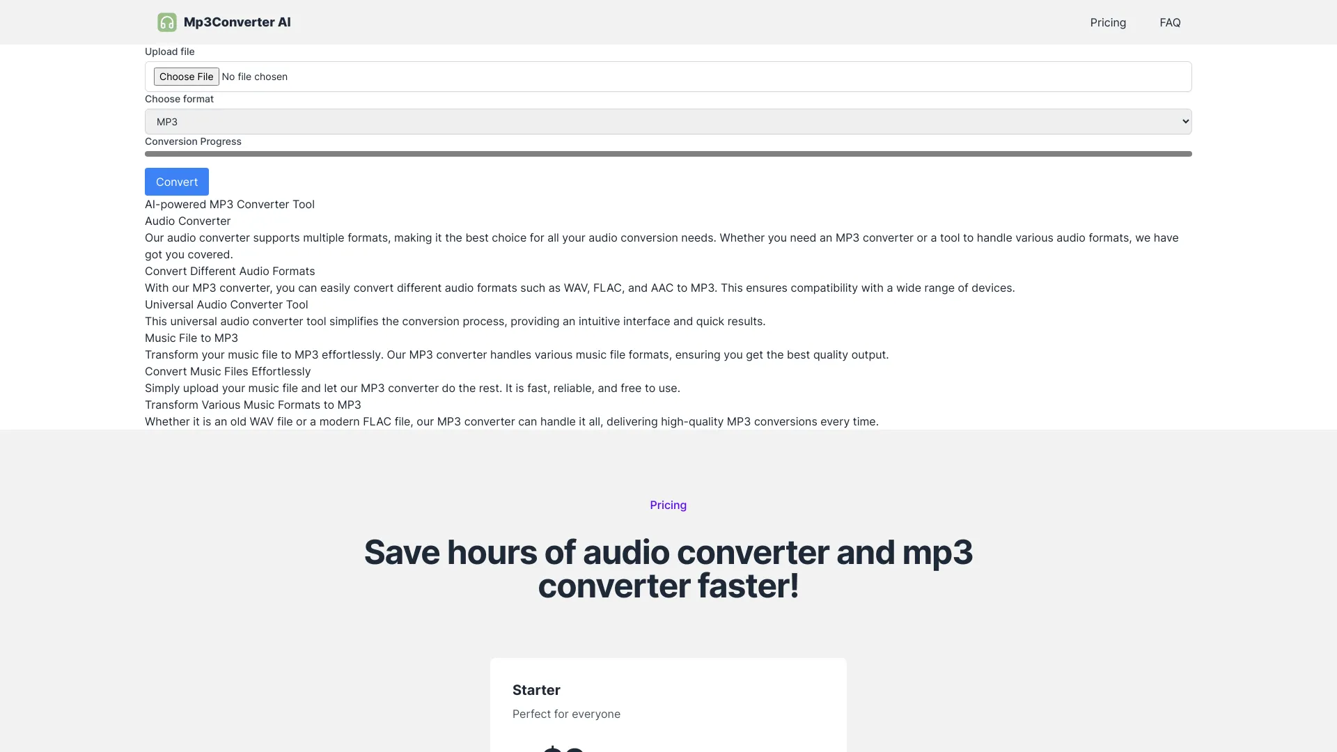 Mp3Converter AI - AI Tool Ocean