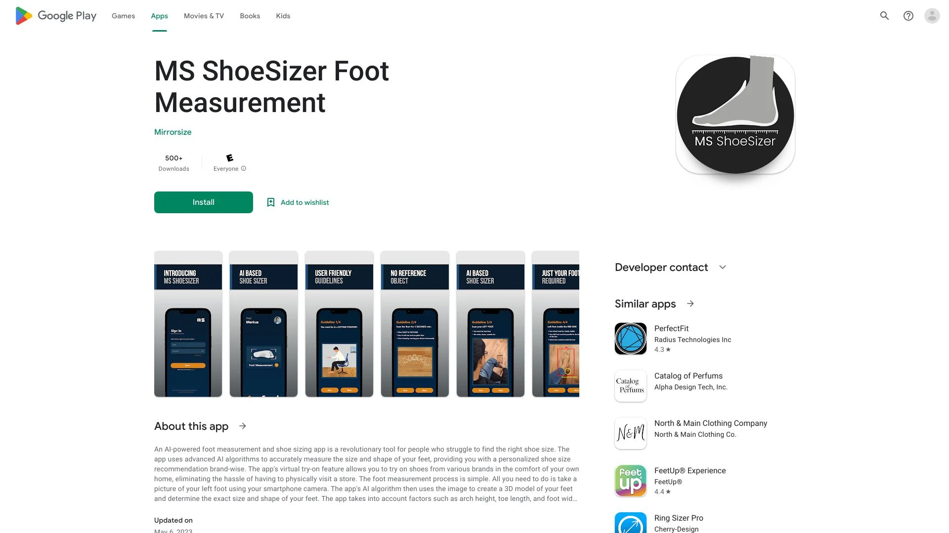 MS ShoeSizer Foot Measurement - AI Tool Ocean