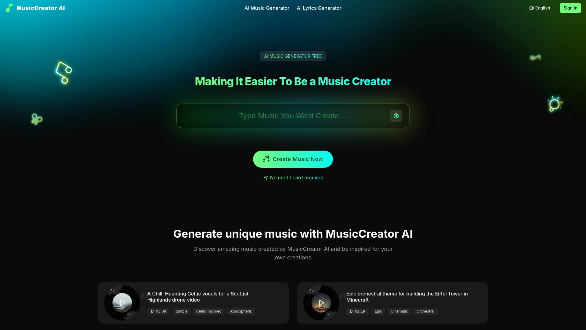 MusicCreator AI - AI Tool Ocean