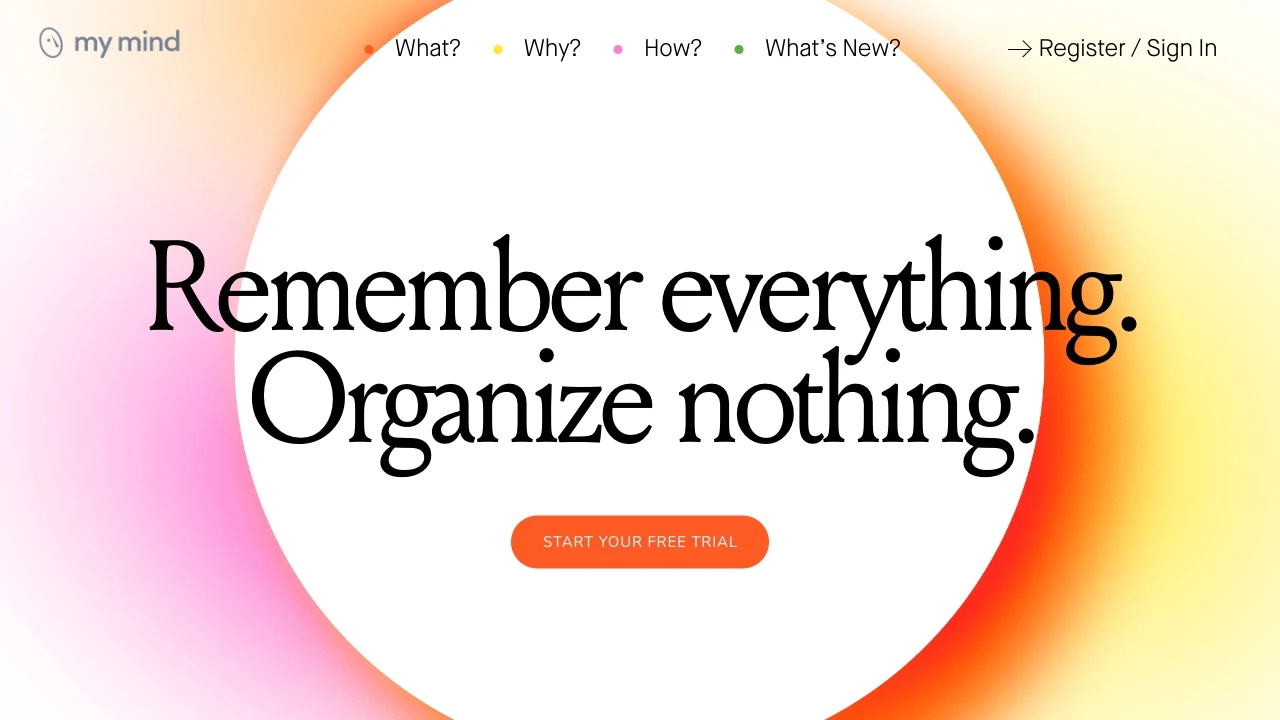 mymind - AI Tool Ocean