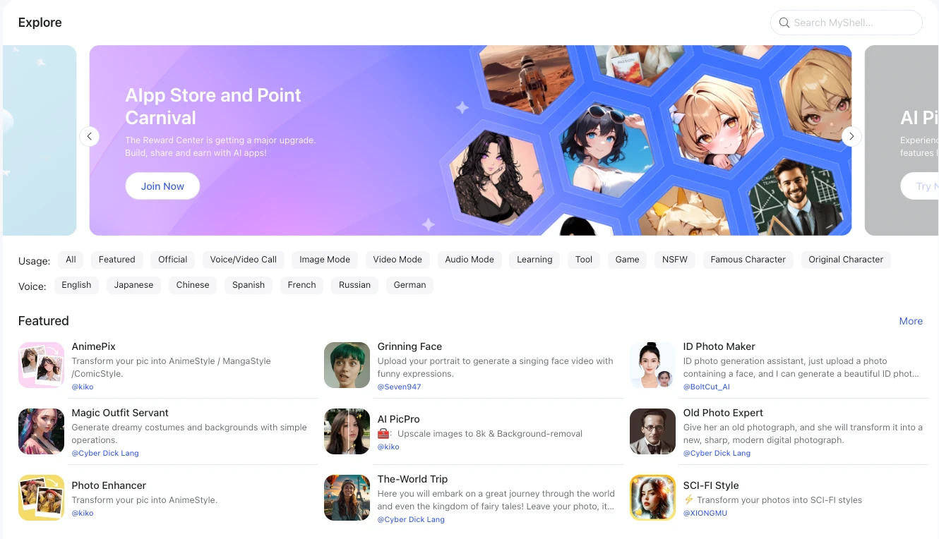 MyShell - AI Tool Ocean