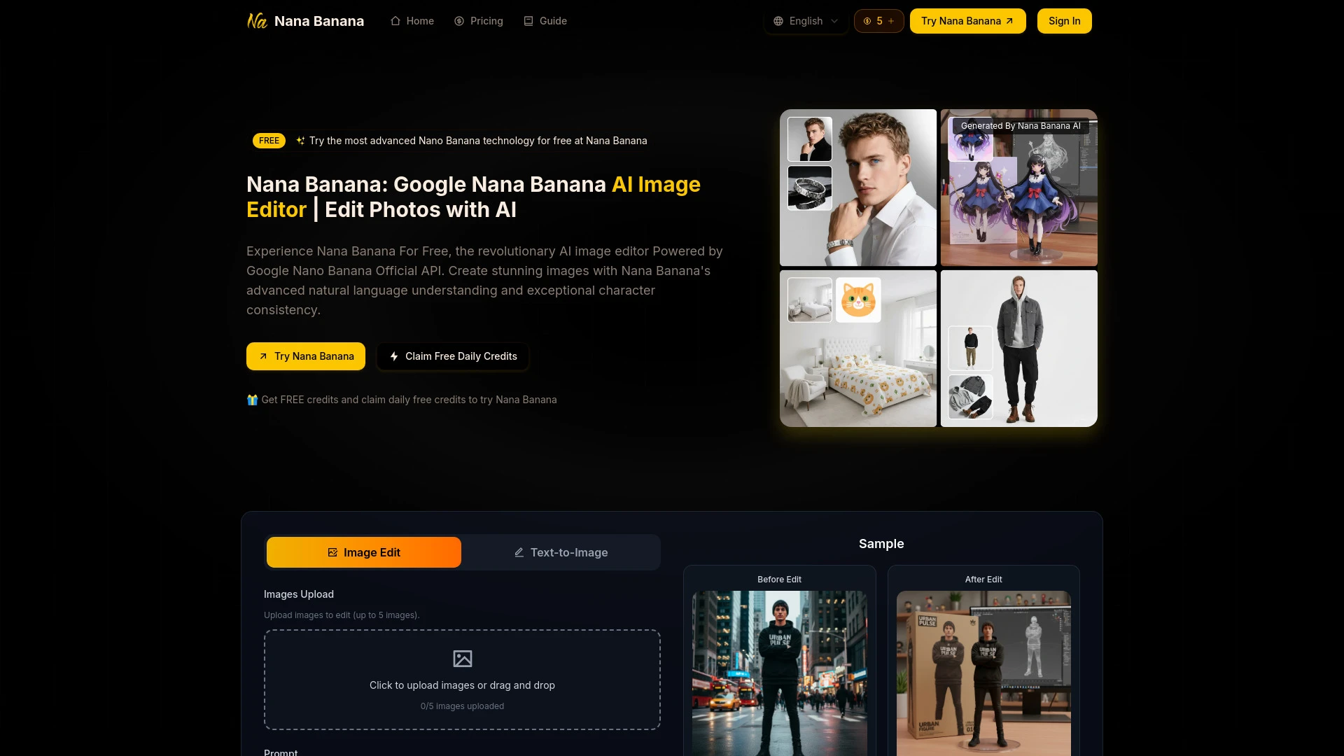Nana Banana - AI Tool Ocean