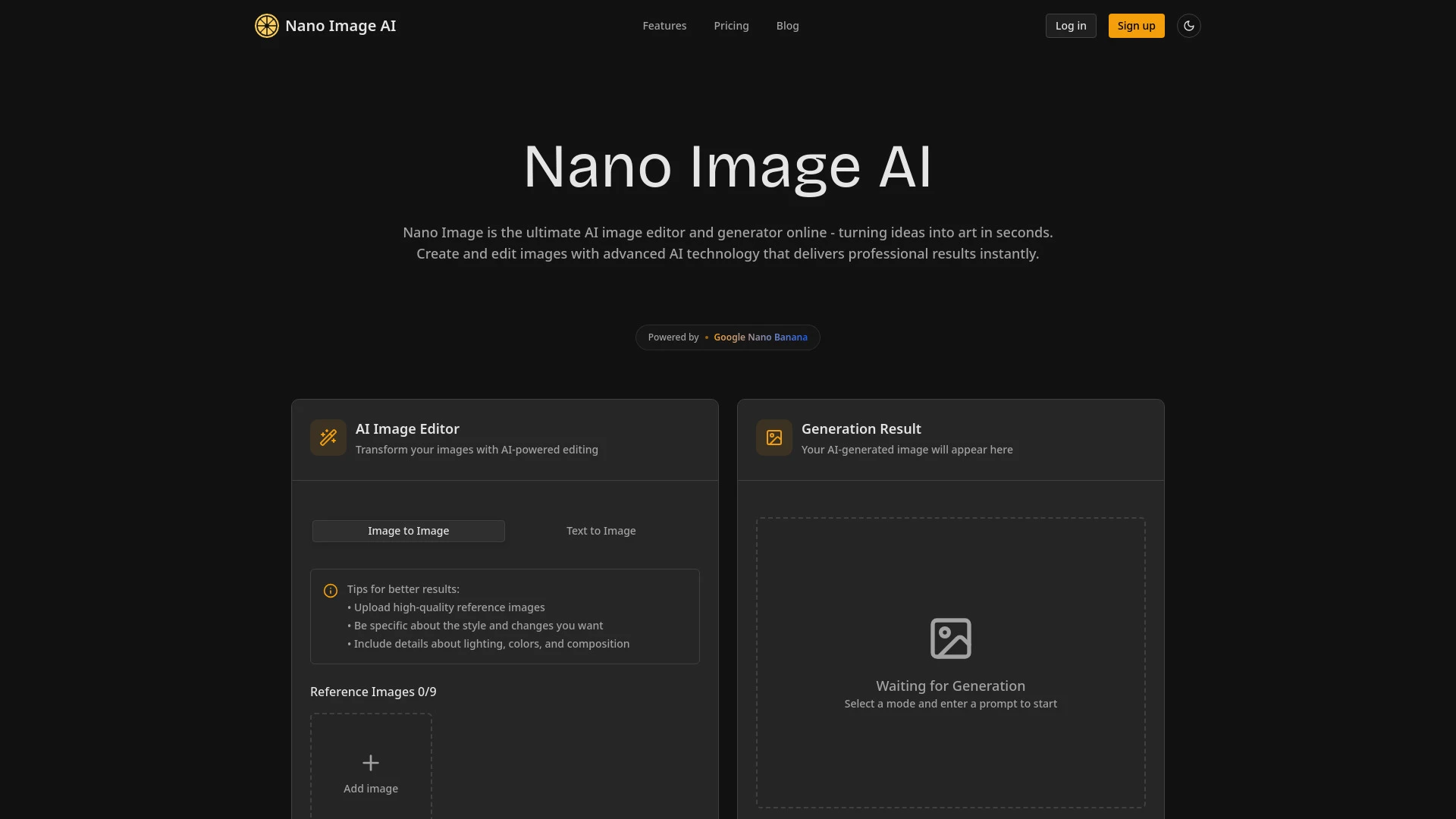 Nano Image AI - AI Tool Ocean