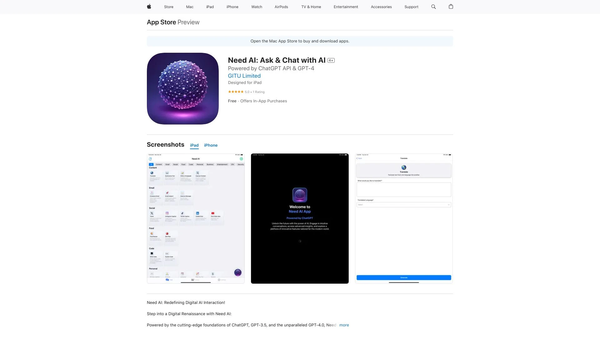 Need AI - AI Tool Ocean