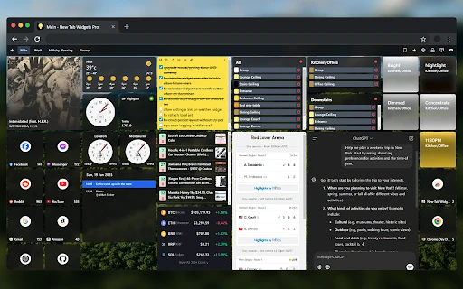 New Tab Widgets - Chrome Extension - AI Tool Ocean