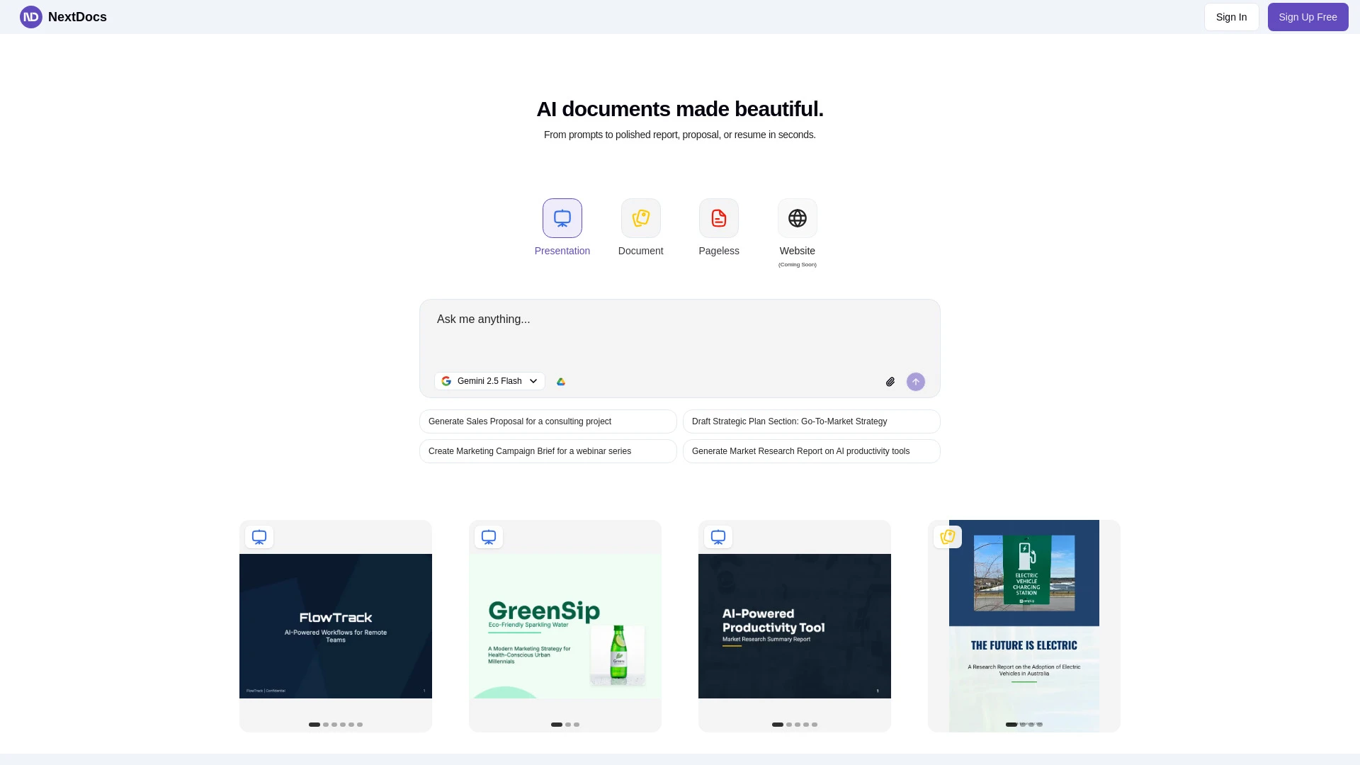 NextDocs - AI Tool Ocean