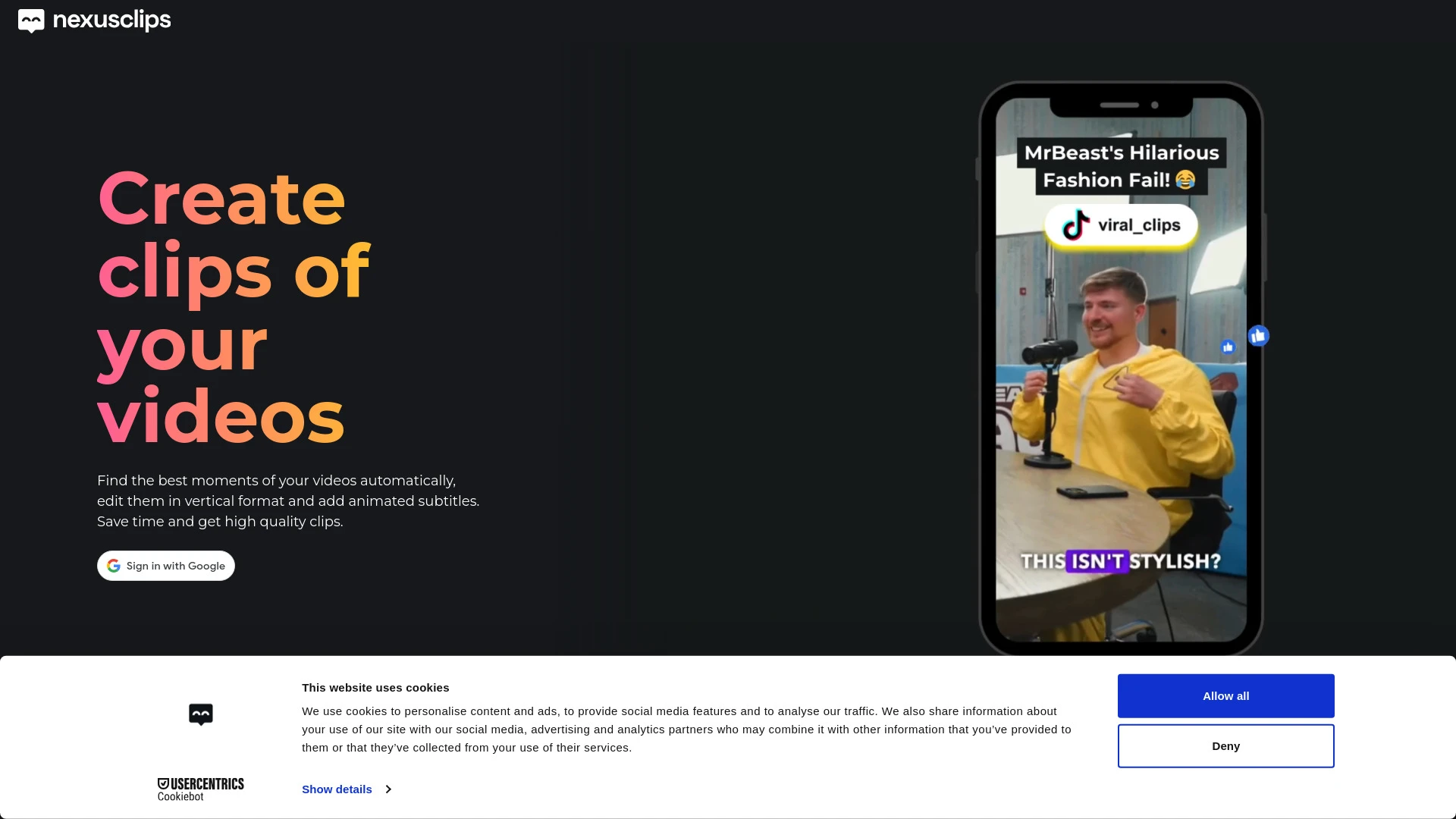 Nexus Clips - AI Tool Ocean
