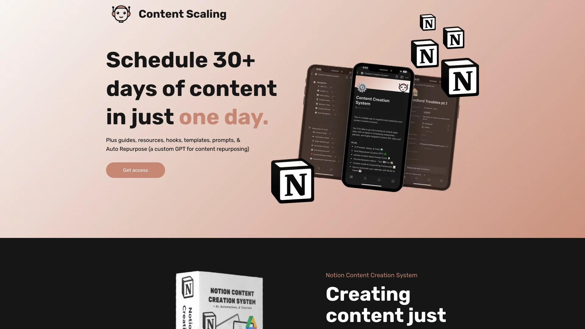 Notion Content Creation System - AI Tool Ocean