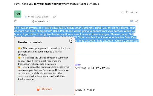Novus - Chrome Extension - AI Tool Ocean