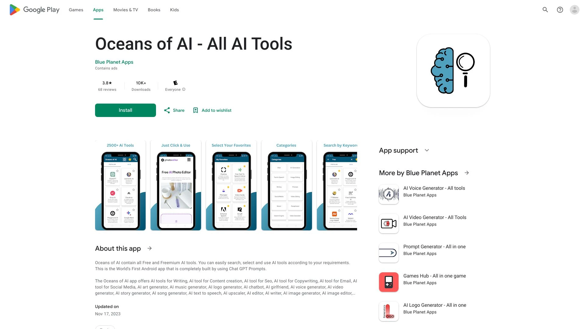 Oceans of AI - AI Tool Ocean