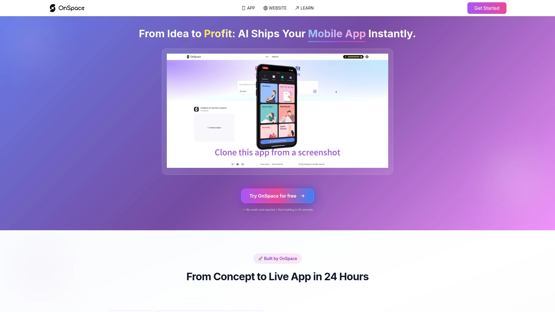 OnSpace.AI: App Builder AI No-code Platform - AI Tool Ocean