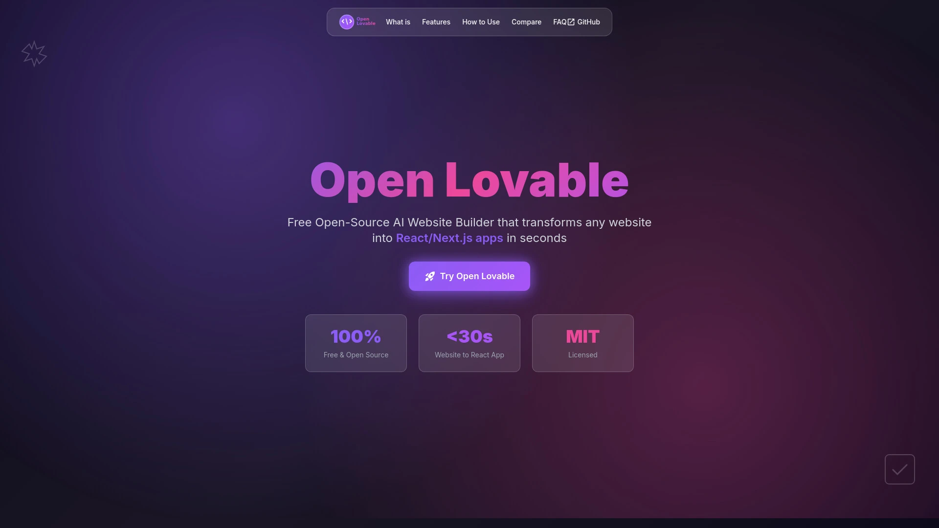 Open Lovable - AI Tool Ocean