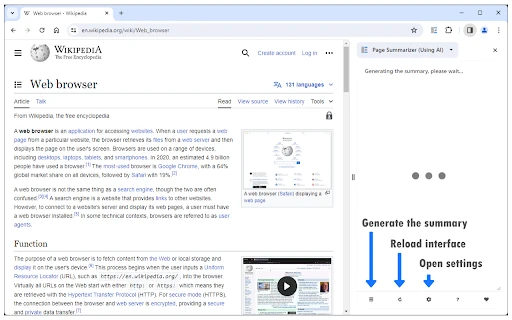 Page Summarizer using AI - Chrome Extension - AI Tool Ocean