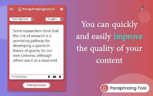Paraphrasingtool.ai Chrome Extension - Chrome Extension - AI Tool Ocean