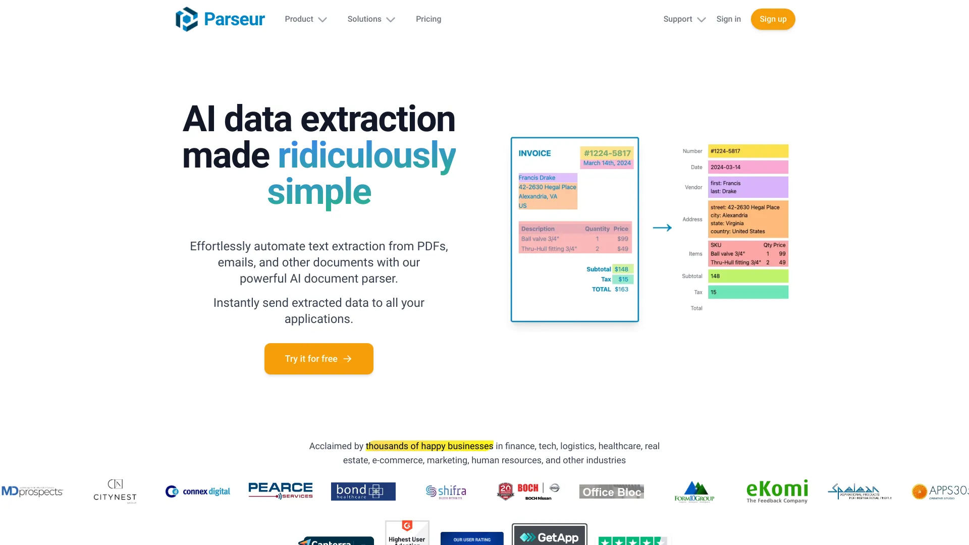 Parseur - AI Tool Ocean