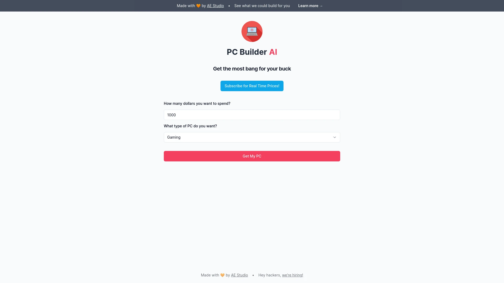 PC Builder AI - AI Tool Ocean