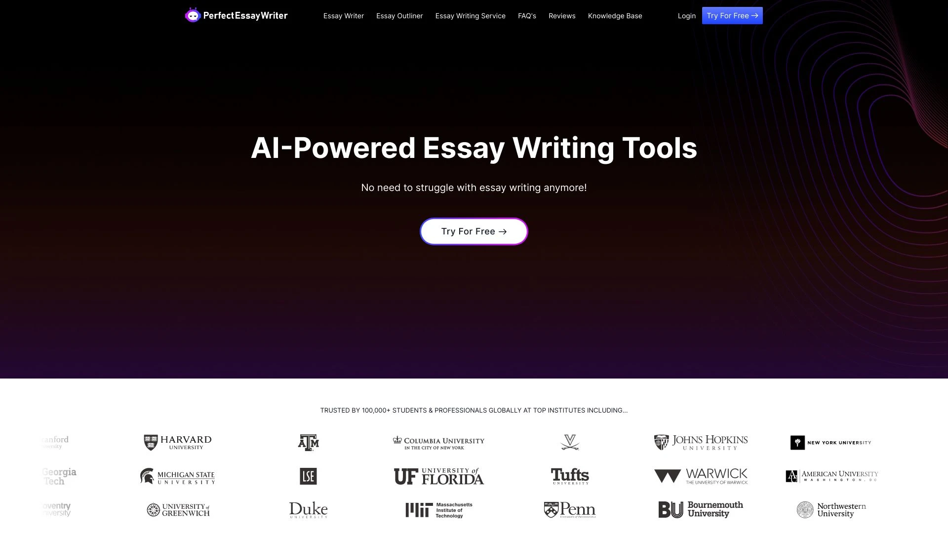 Perfectessaywriter.ai - AI Tool Ocean
