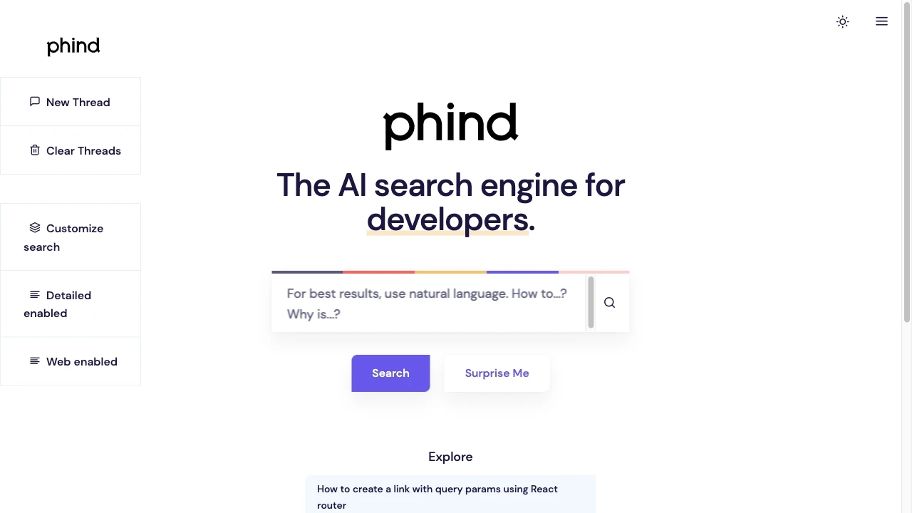 Phind - AI Tool Ocean
