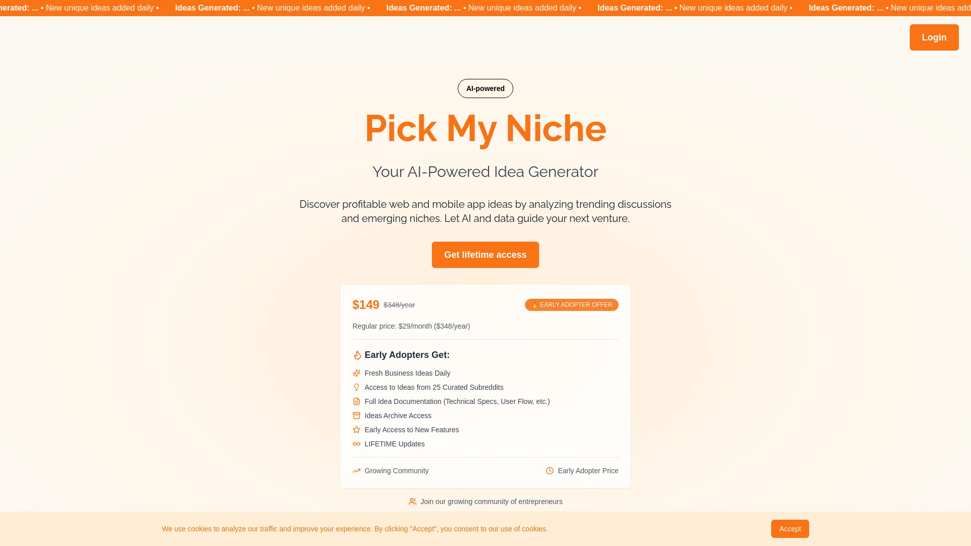 Pick My Niche - AI Tool Ocean