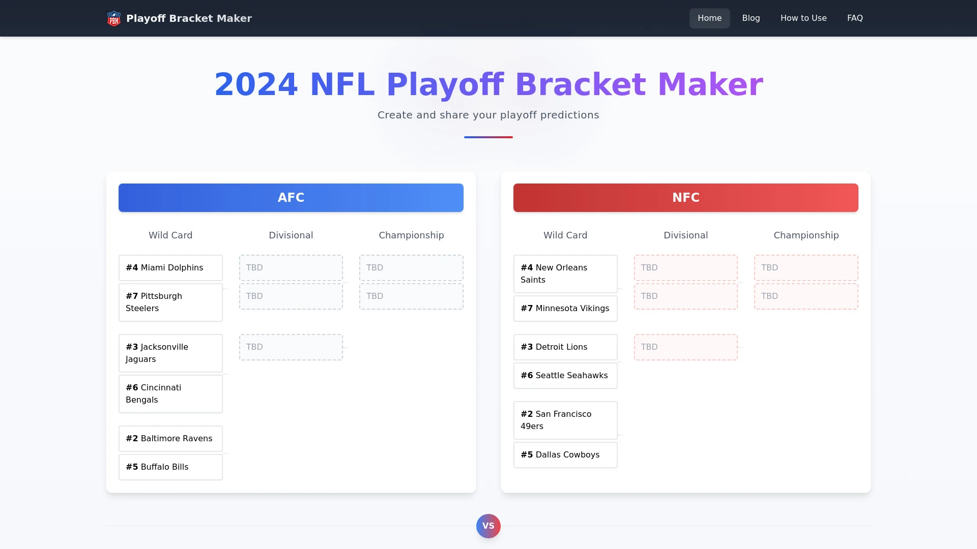 Playoff Bracket Maker - AI Tool Ocean