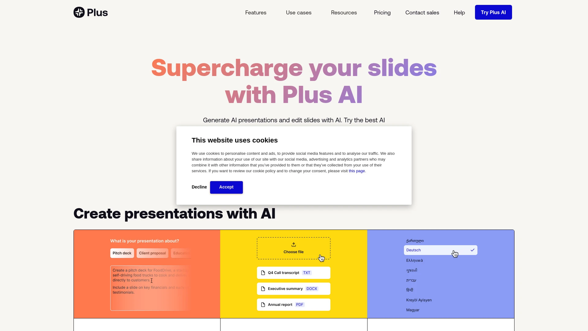 Plus AI - AI Tool Ocean