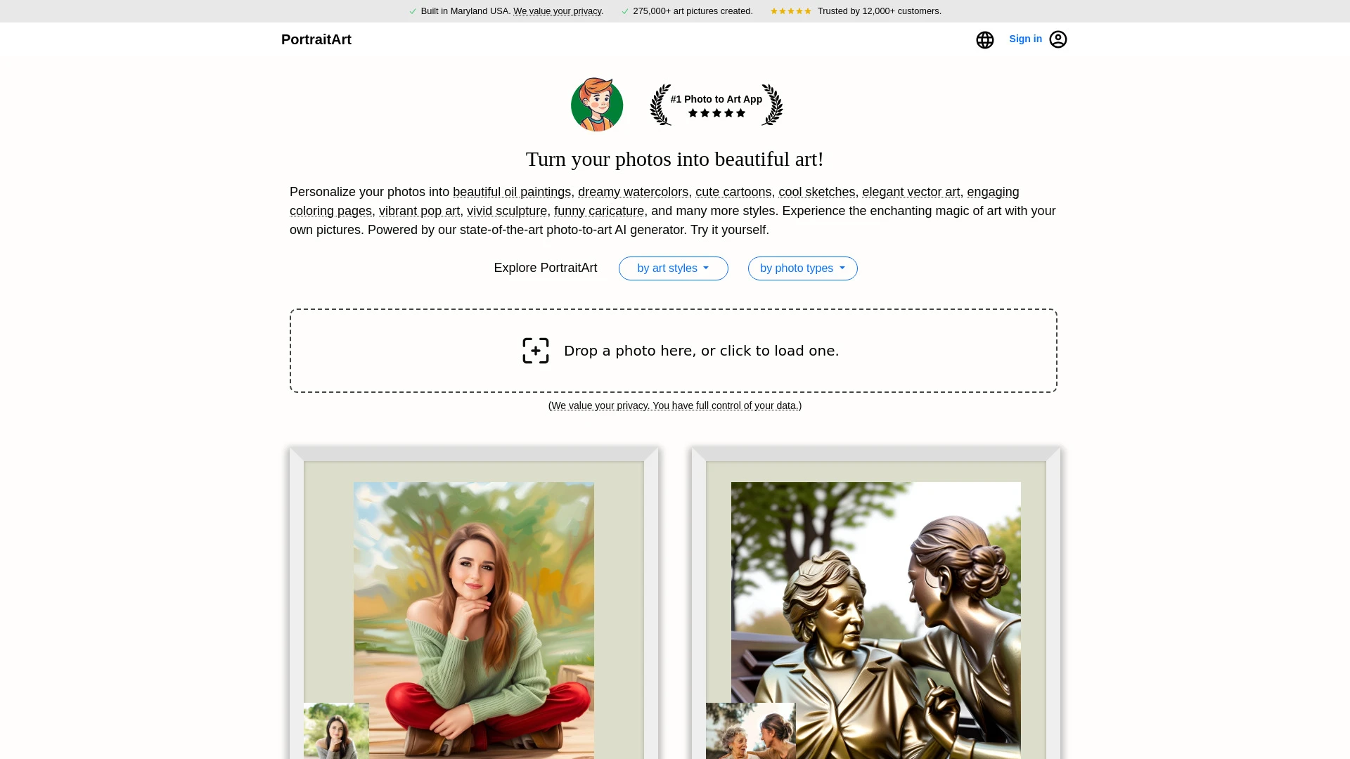 PortraitArt - AI Tool Ocean